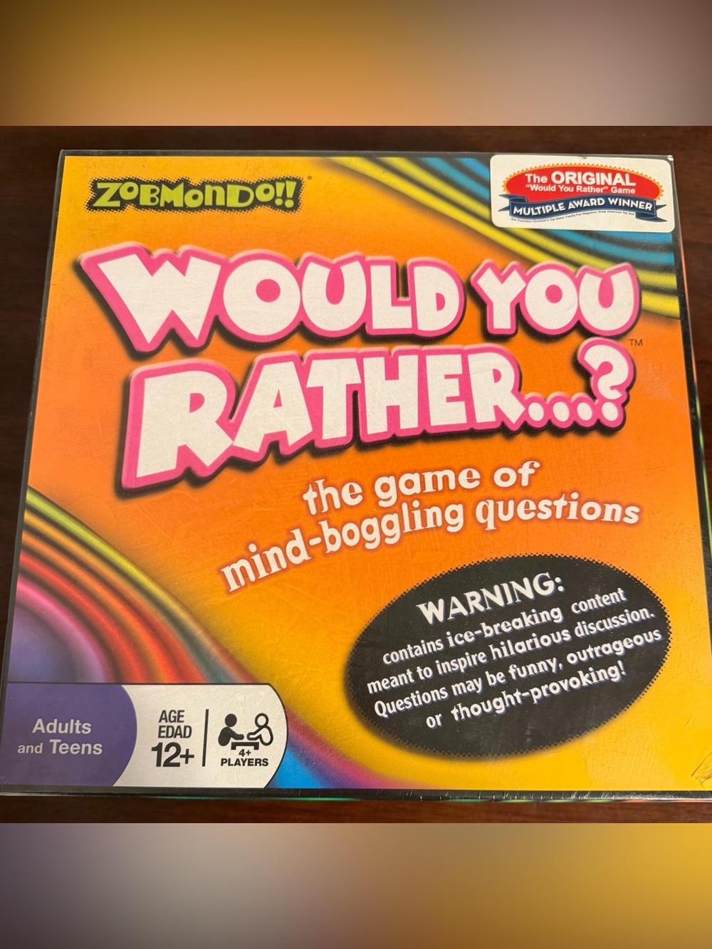 Would You Rather? Board Game Zobmondo!! Classic Version 2003  Factory Sealed NIB